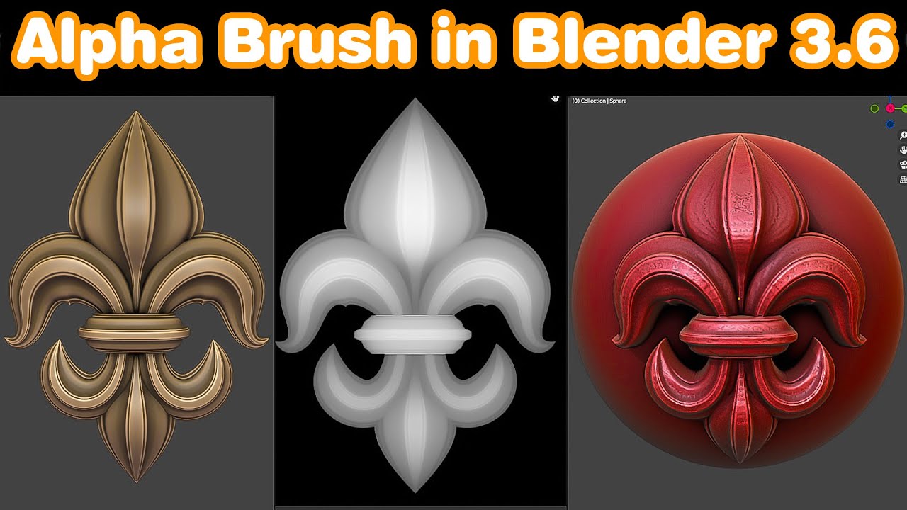 How to Create a Alpha Brush in Blender 3.6 | Sculpting Brush
