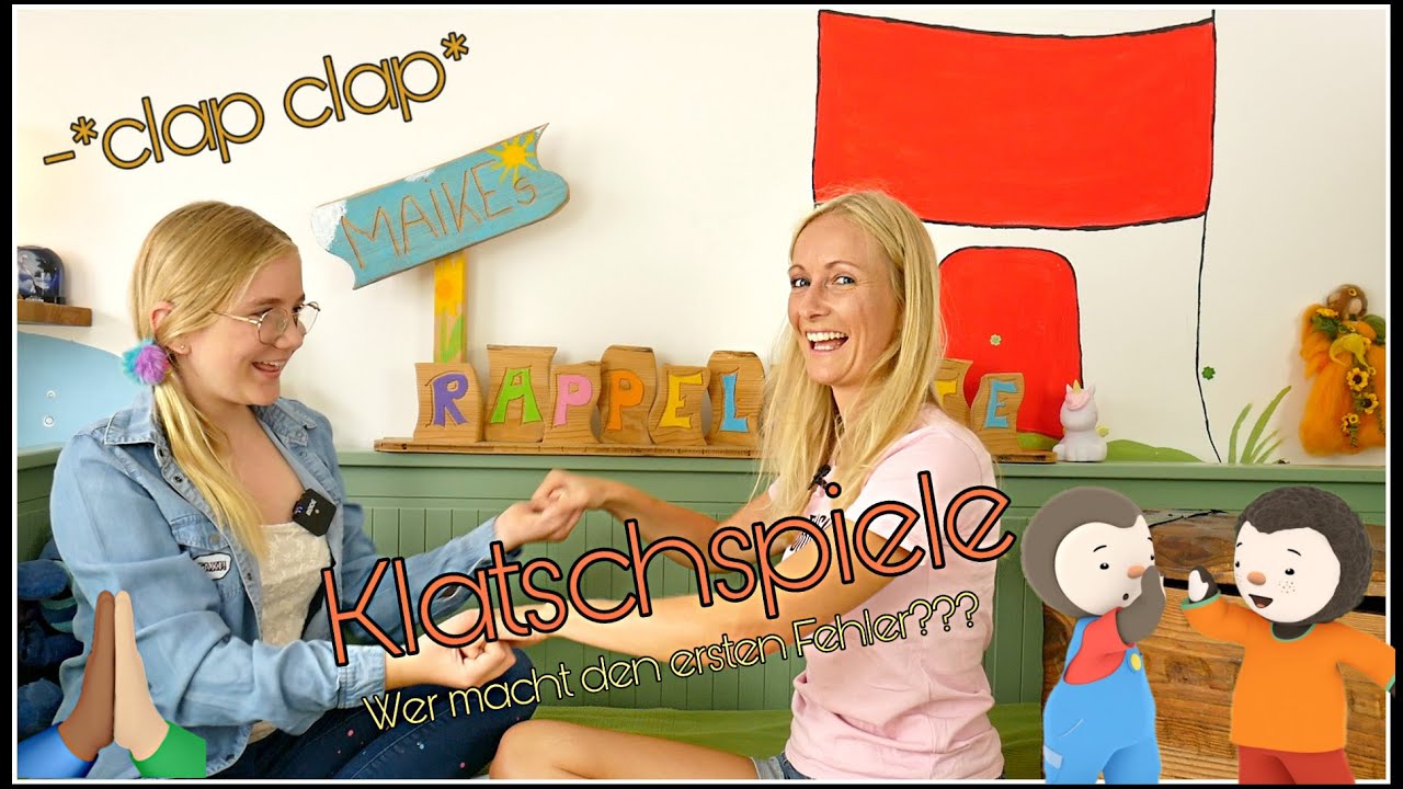 Klatschspiele für Kinder - Wer macht den ersten Fehler ??? Schulhofspiele - Klatschverse