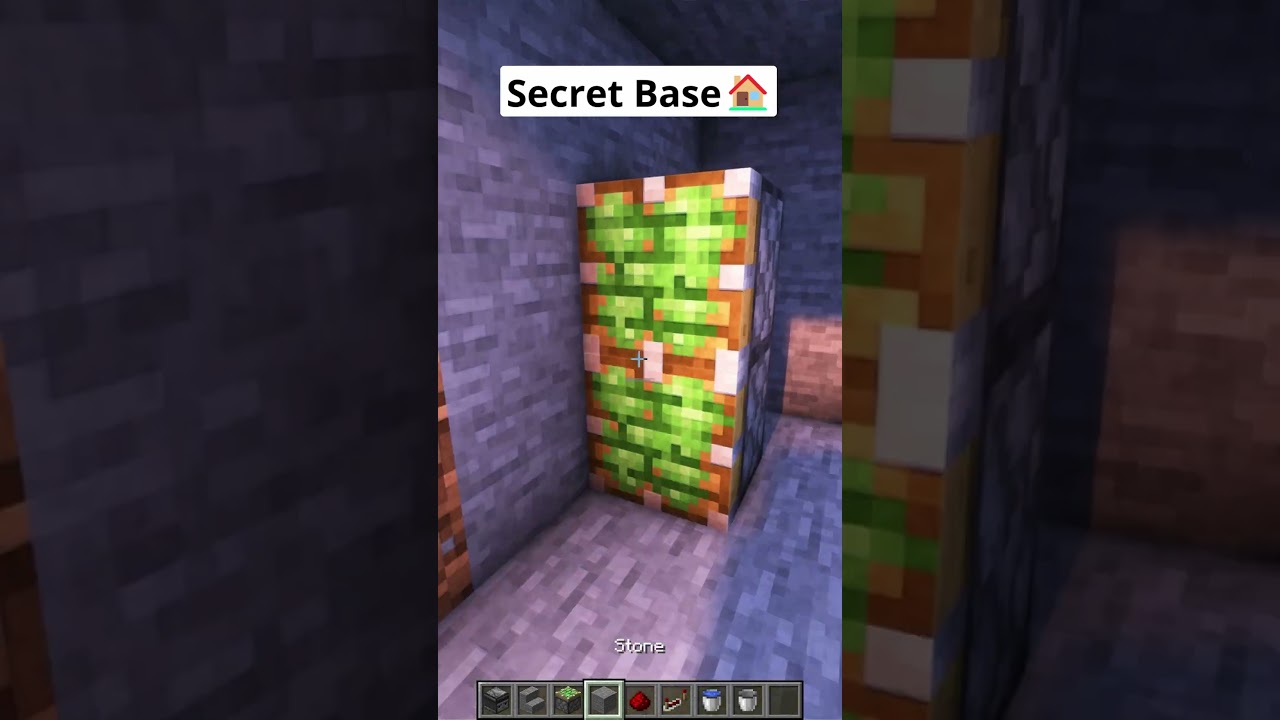 Minecraft Secret Base🤫 #shorts