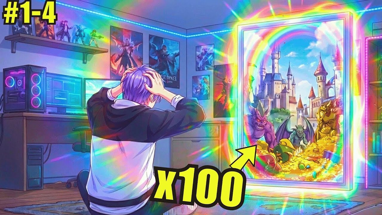 He Trains in VR and Levels Up in Real Life 100x Faster | manhwa recap