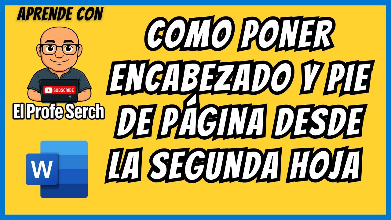 COMO PONER ENCABEZADO Y PIE DE PAGINA DESDE LA SEGUNDA HOJA EN WORD