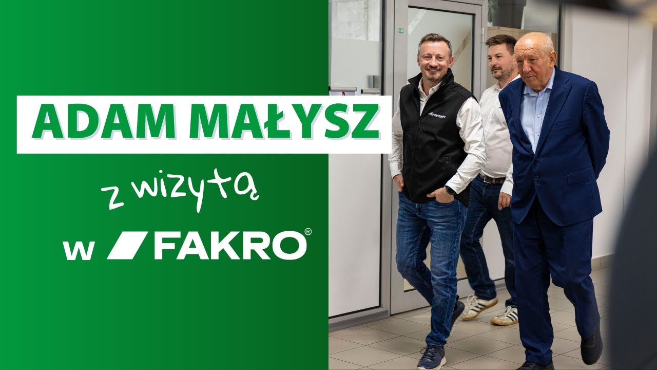 Adam Małysz odwiedził FAKRO! Zobacz, jak przebiegła wizyta!