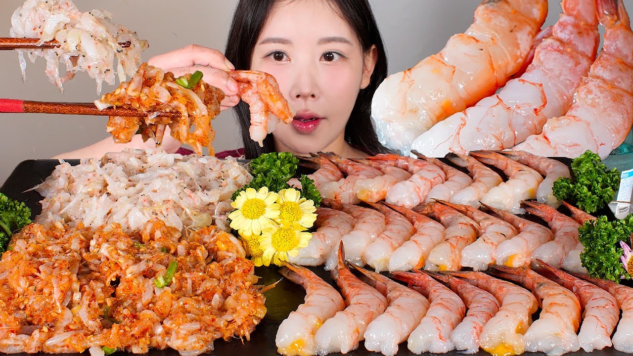 김장용 새우를 회로 먹기🦐✨ 동백하새우회, 달마새우회 먹방 Raw shrimp [eating show] mukbang korean food