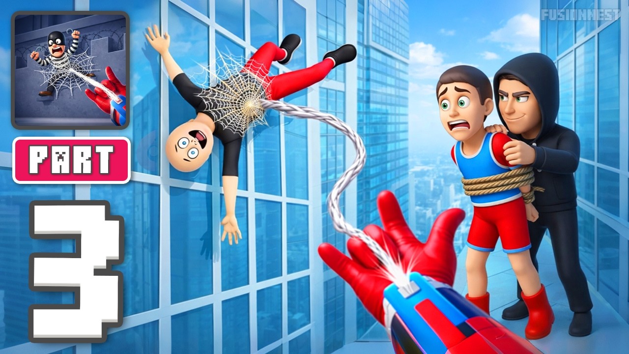 Tangle Trap: Bandit Bash - Gameplay Walkthrough Part 3 - Trap The Sneaky Bandits (iOS, Android)