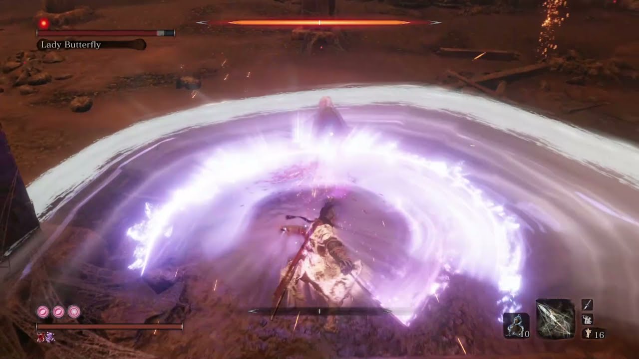 Sekiro - Lady Butterfly ( No Damage) LMTSR  Boss fight