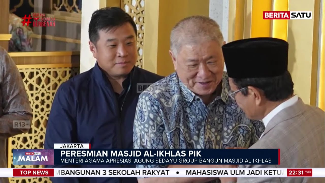 Menteri Agama Nasaruddin Umar Resmikan Masjid Al Ikhlas PIK #beritasatu