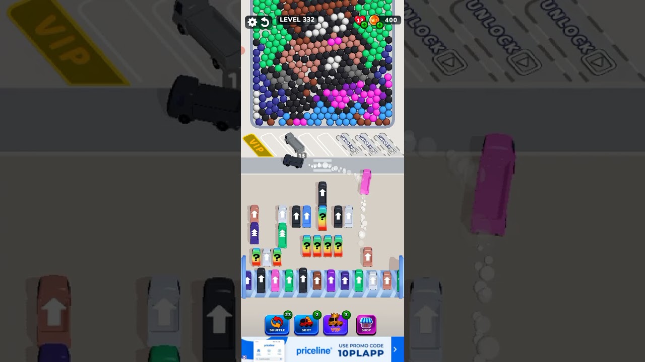 Bubble Bus 🚌: Parking Jam Puzzle Game level 332