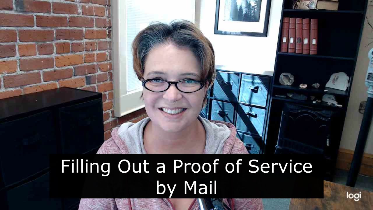 Filling Out a Proof of Service by Mail