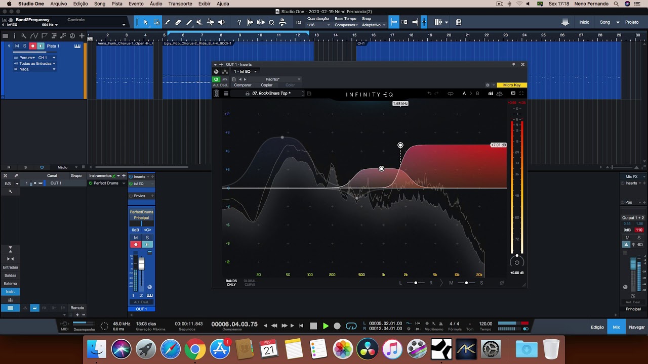 Slate Digital - Infinity EQ On Drums Test.