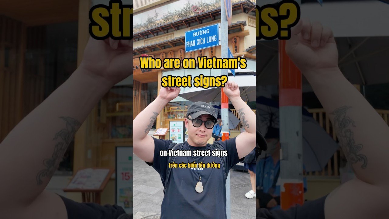 Who are on Vietnam&rsquo;s street signs: Phan X&iacute;ch Long #vietnam #history