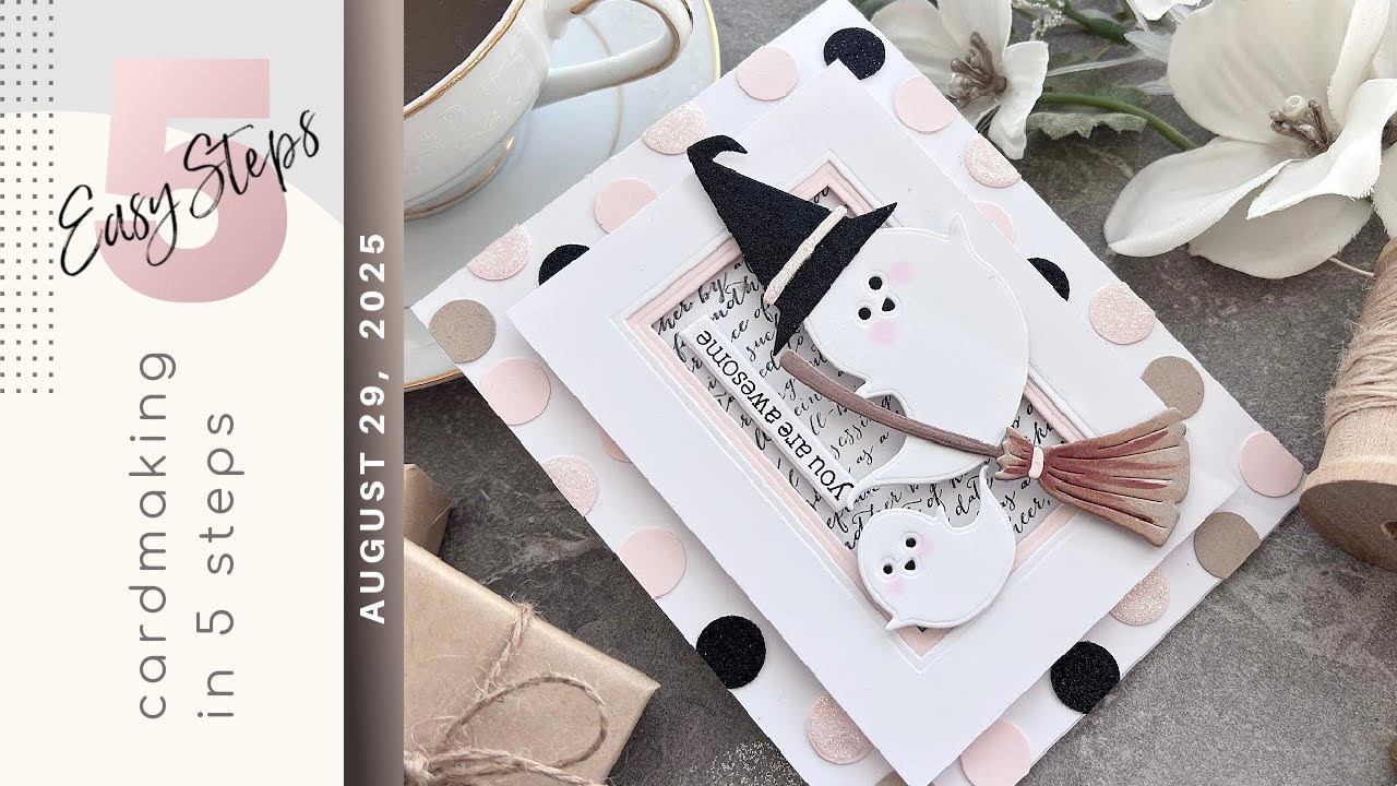 Crafty Halloween Cards: Simple Steps Guide | CARDMAKING IN 5 EASY STEPS | Hero Arts Boo To You