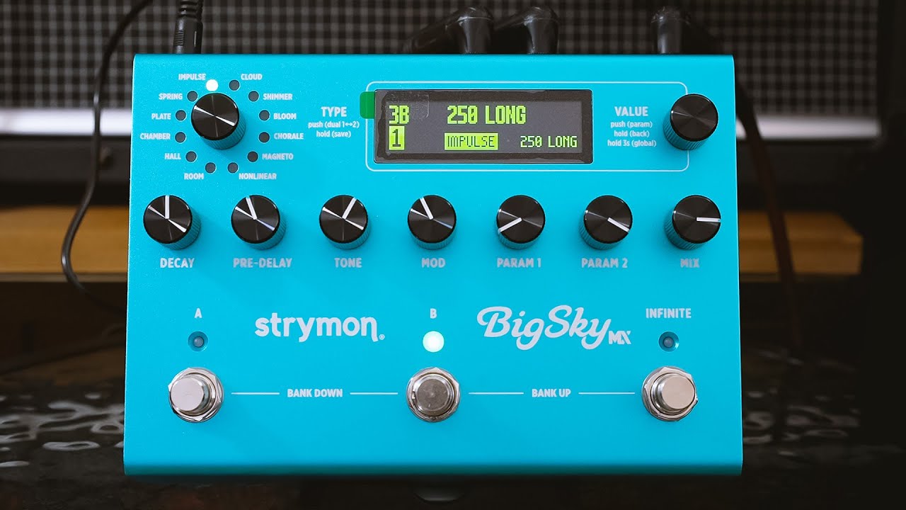 STRYMON BigSky MX Reverb || ALL FACTORY PRESETS // Walkthrough [NO TALK / ONLY TONES]