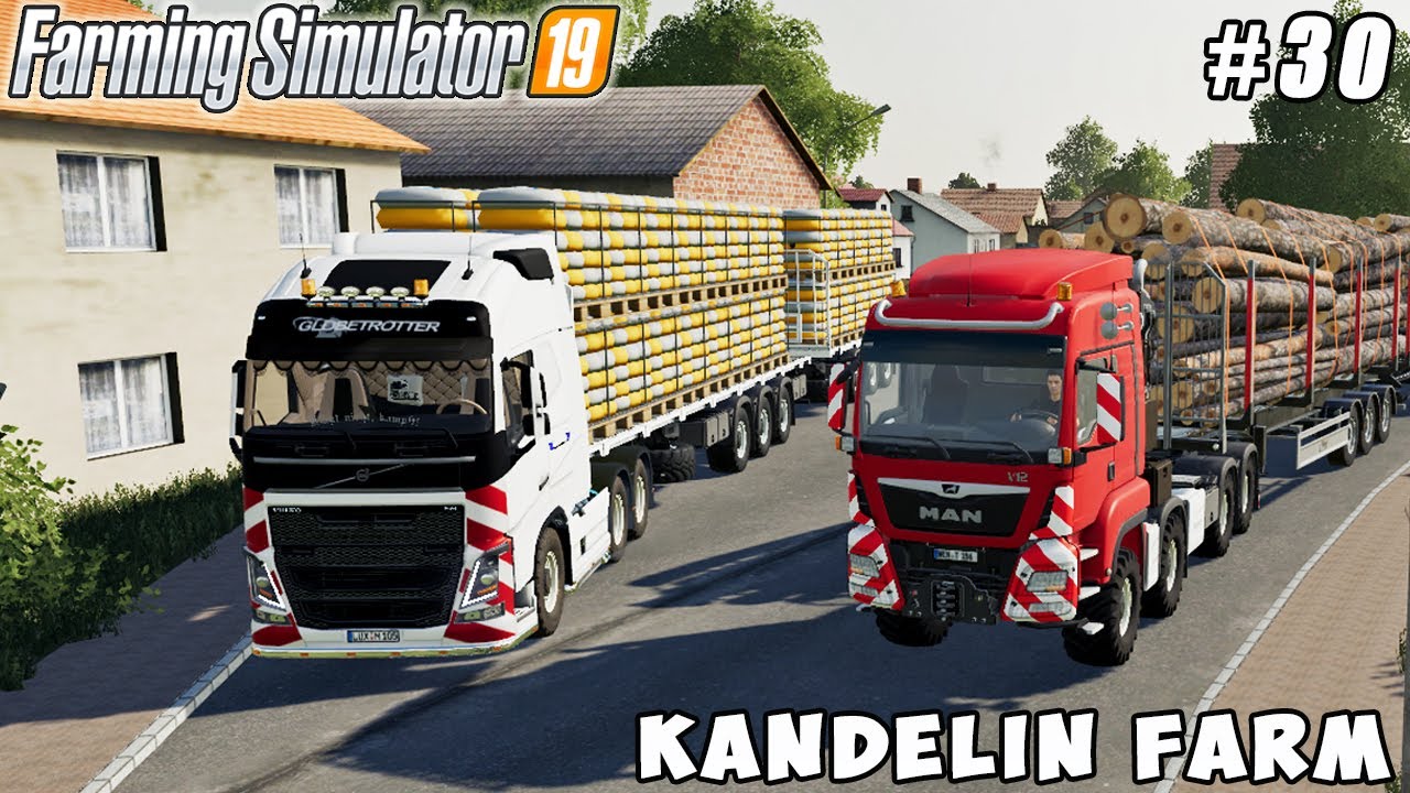 Selling logs and sugar pallets | Kandelin Farm | Farming simulator 19 | Timelapse #30