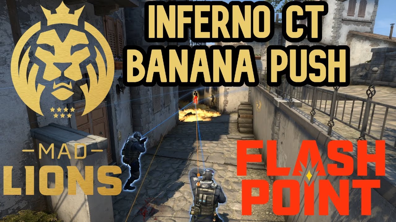 MAD Lions CT Banana Push on Inferno (CS:GO Strategy Breakdown)