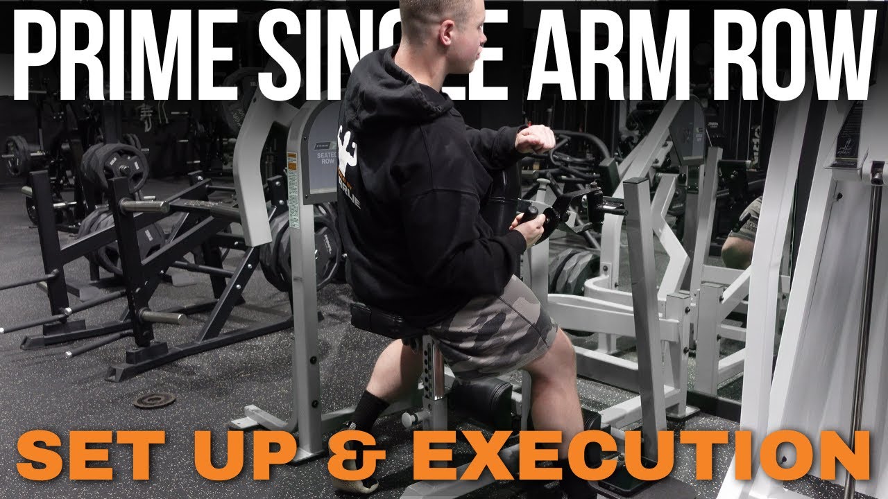 Prime Single Arm Lat Focused Row - Set Up & Execution