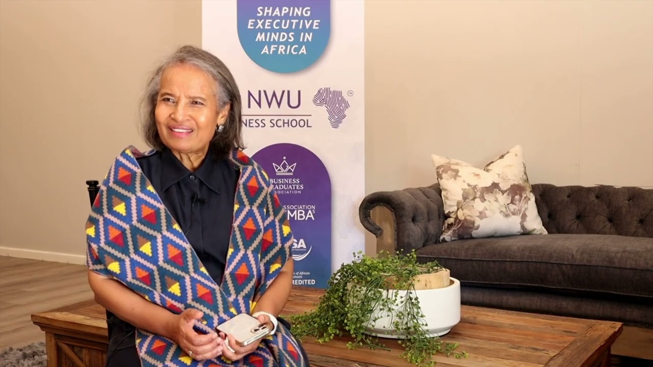 Dr Geraldine Fraser-Moleketi at the NWU Business School's MBA Study School