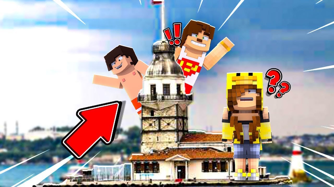 İSTANBUL KIZ KULESİNDE SAKLAMBAÇ OYNADIK - Minecraft