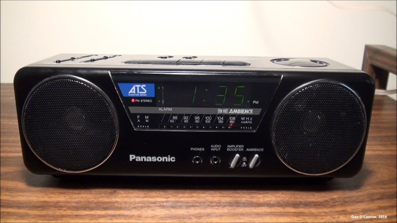 Радиочасы Panasonic RC-X210 с функцией AMBIENCE, 1991 год выпуска.
