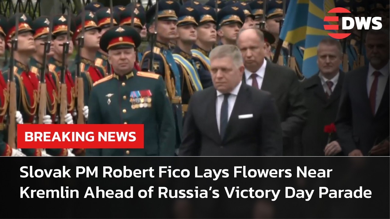 WATCH: Slovak PM Robert Fico Lays Flowers Near Kremlin Ahead of Russia&rsquo;s Victory Day Parade | AQ15