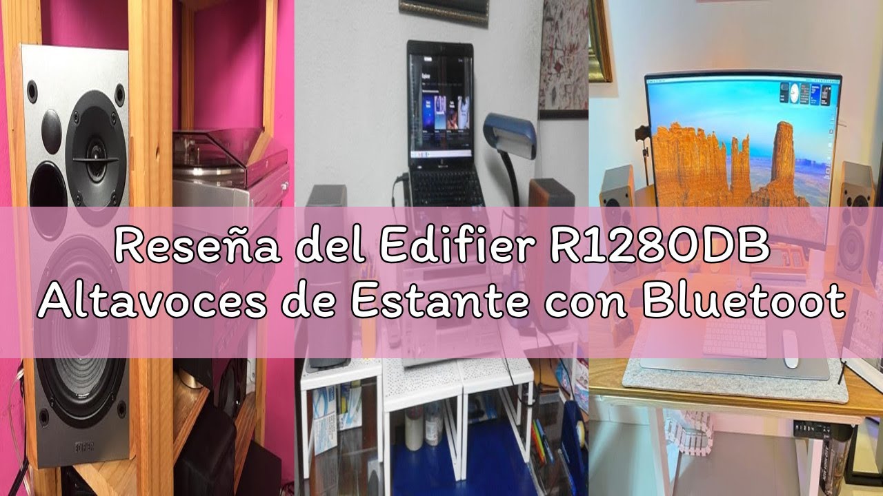 Reseña del Edifier R1280DB Altavoces de Estante con Bluetooth - Entrada óptica - Monitores de Estudi