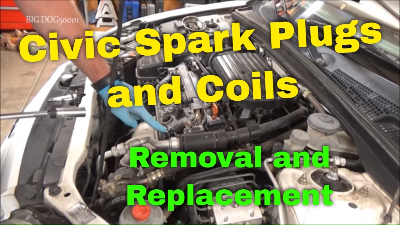 Honda Spark Plug and Ignition Coil Replacement 2003 Civic (2001-2005 Similar)