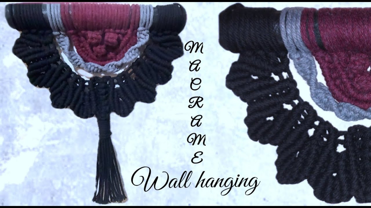 Macrame semi circle Wall Hanging || Half Mandala wall hanging|| Macrame Tutorial #beginners