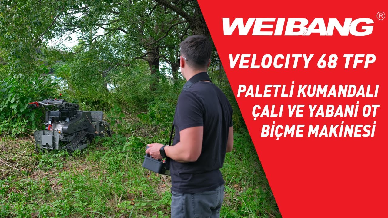 WEIBANG WBGT6813-TK & WBGT6813-TE Paletli Kumandalı Çalı ve Yabani Ot Biçme Makinesi