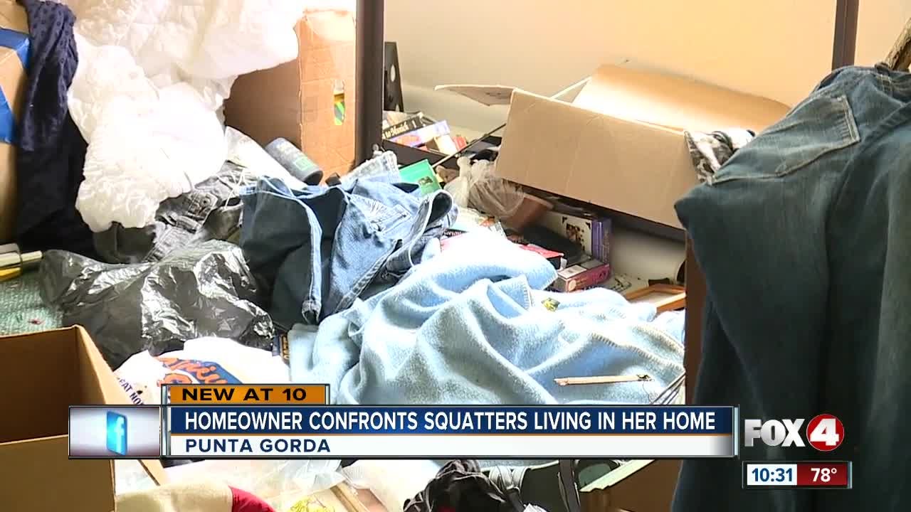 Woman confronts squatters living in her home in Charlotte County, Florida
