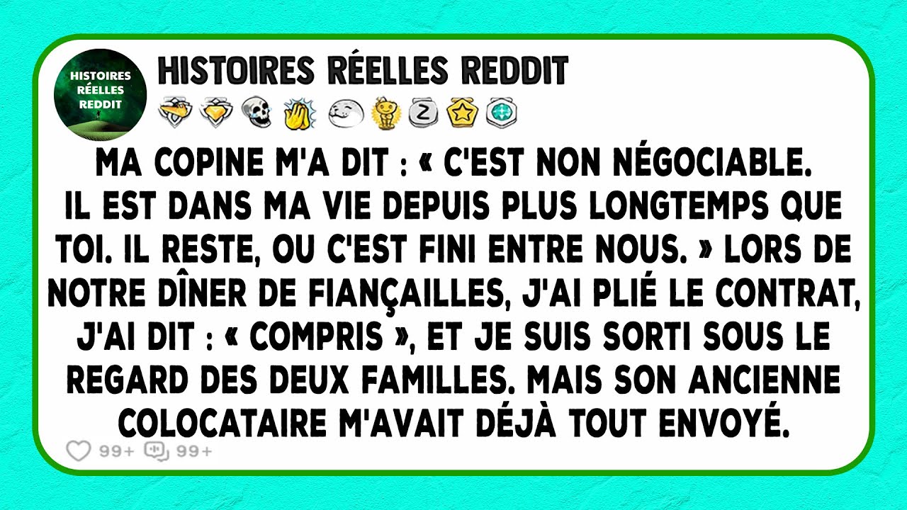 Ma copine m'a dit : « C'est non négociable. Il est dans ma vie depuis plus longtemps que toi.