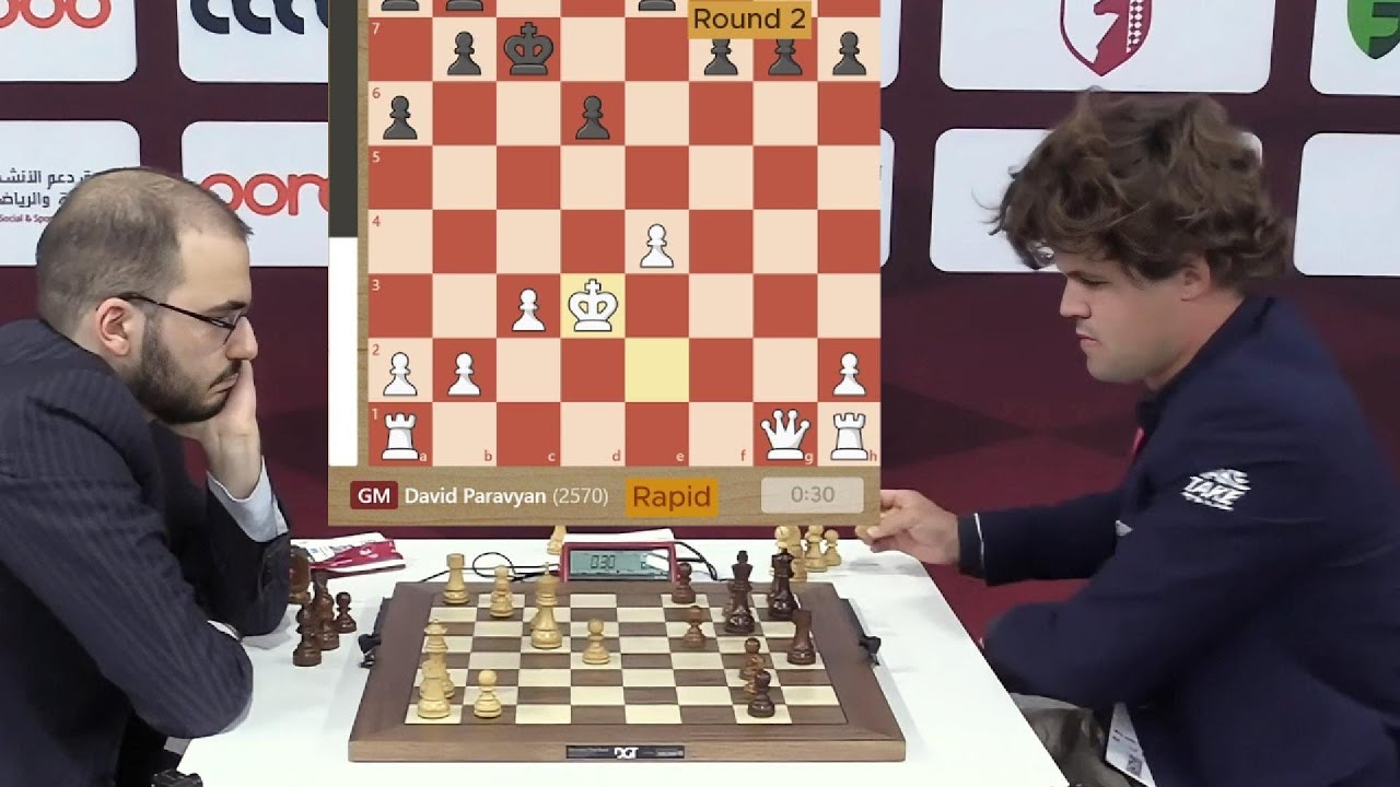 David Paravyan vs.  Magnus Carlsen / FIDE World Rapid 2025 / Round 2  Sicilian Defense