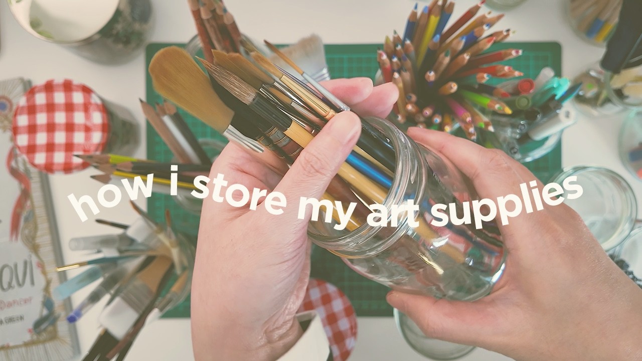 How I Store My Art Supplies and Other Stuff | Simple Storage Ideas & Tips for a Creative Workspace 🎨