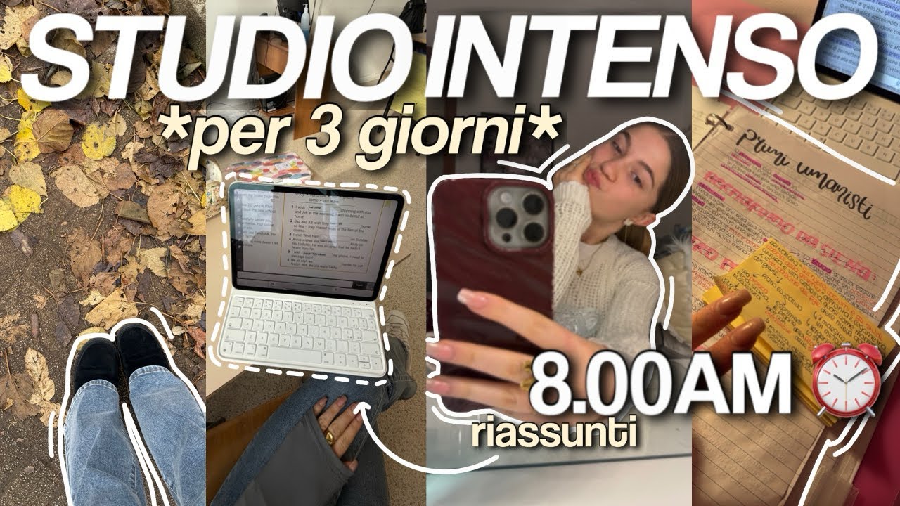 STUDYVLOG di 3 giorni🙏🏻 *tra verifiche, interrogazioni e taaaanti compiti* 📚🎧 || SZ