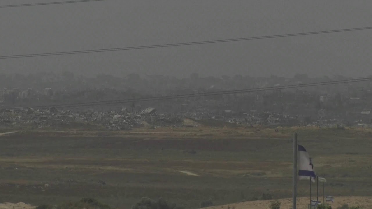 View of Israel-Lebanon border as seen from Israel