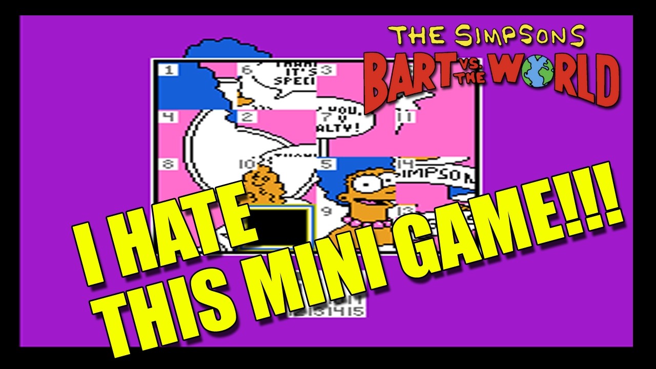 Bart vs. the World NES | Sliding Puzzle [China] The Simpsons