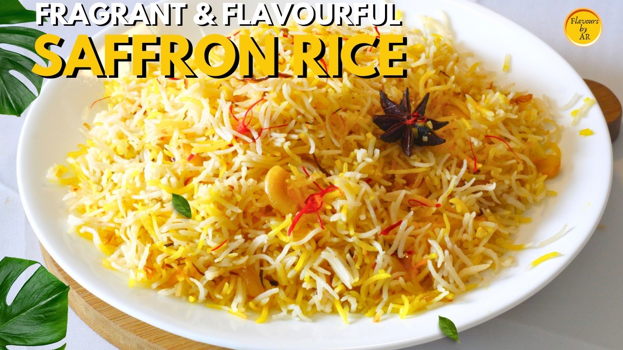 Saffron Rice Pulao : Easy Saffron Rice Recipe