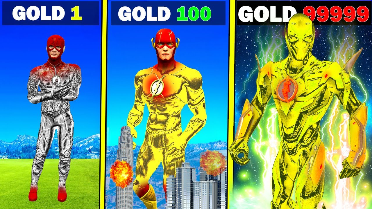 GOLD 1 FLASH into GOLD 999999 FLASH in GTA 5!