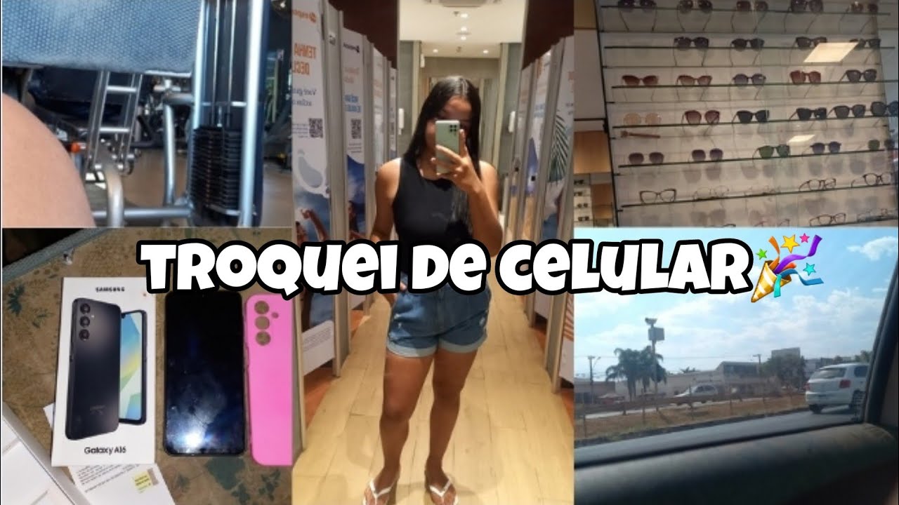 Vlog:academia|troquei de celular|shopping|comprinhas|minha mãe fez um oculos