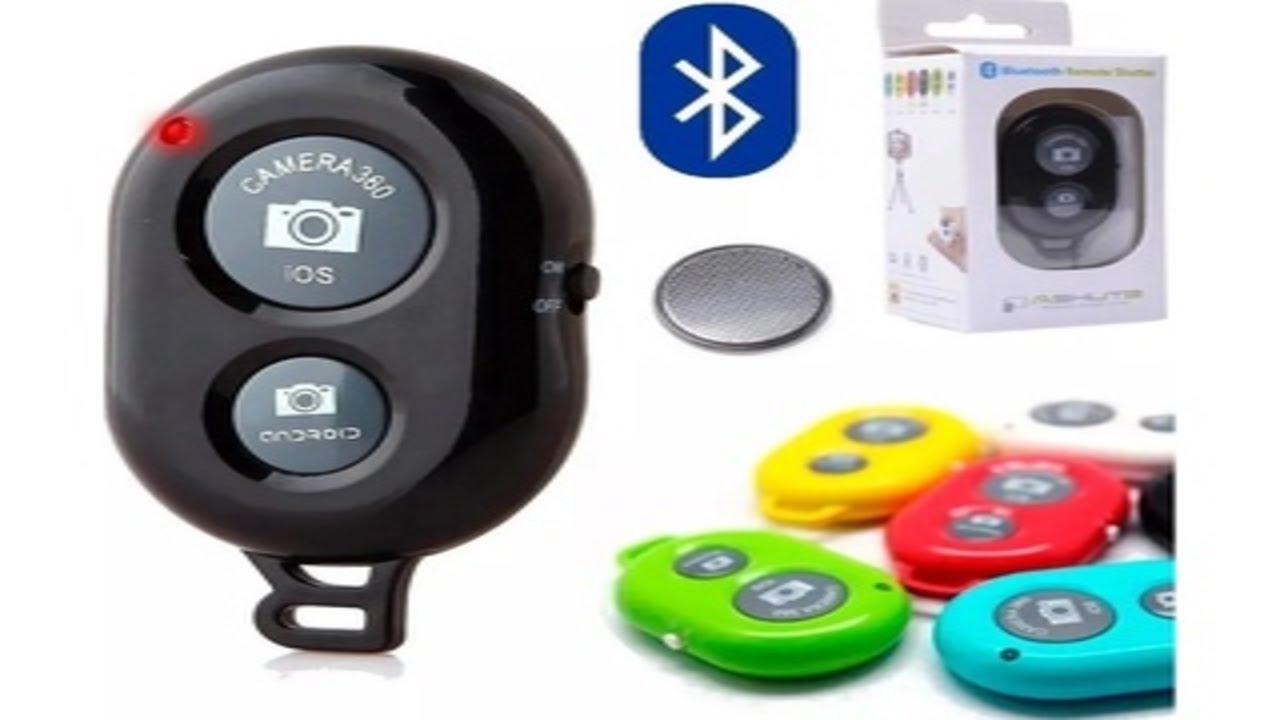 Controle Bluetooth Disparador de Fotos e Vídeos Shutter Selfie para Celular Android e Iphone