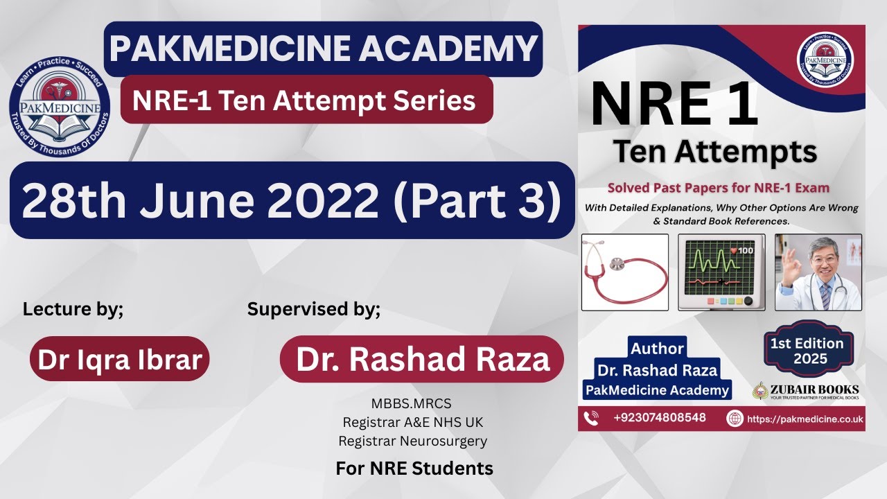 📘 NRE-1 Ten Attempts Book Lecture | 28th June 2022 (Part 3)