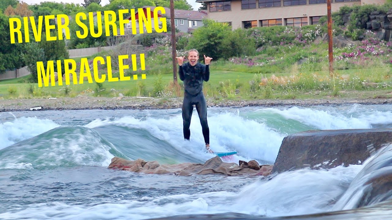 RIVER SURFING PROGRESSION in BEND OREGON JULY 2018