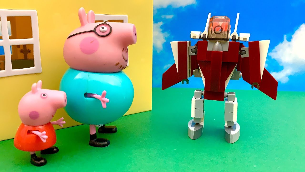😲 Świnka Peppa i Robot z Kosmosu 📡 Bajka dla dzieci po Polsku