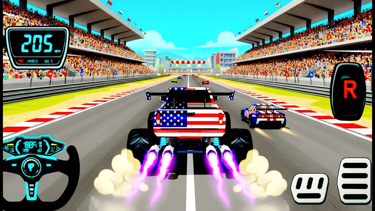 Watch Monster Truck: Epic New Monster Truck Racing & High-Speed Stunts on Off-Road Track!