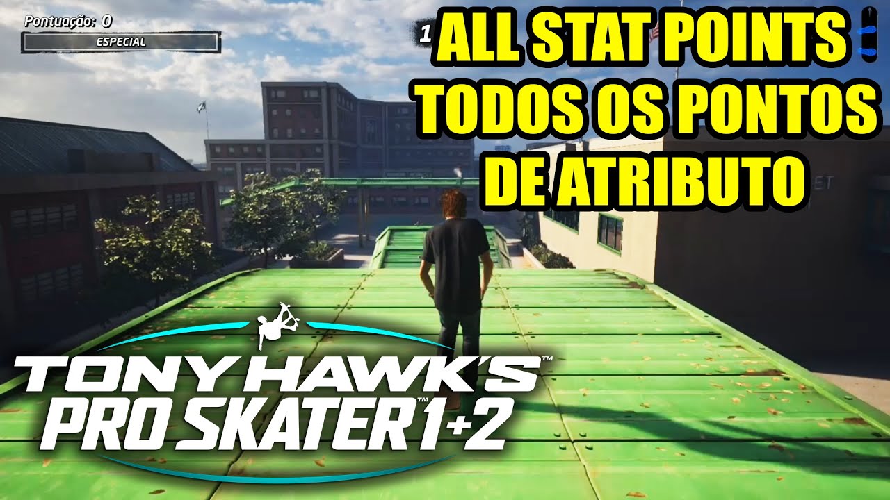 Tony Hawk's Pro Skater 1+2 - All Stat Points/Pontos de Atributo (Rodney Mullen)