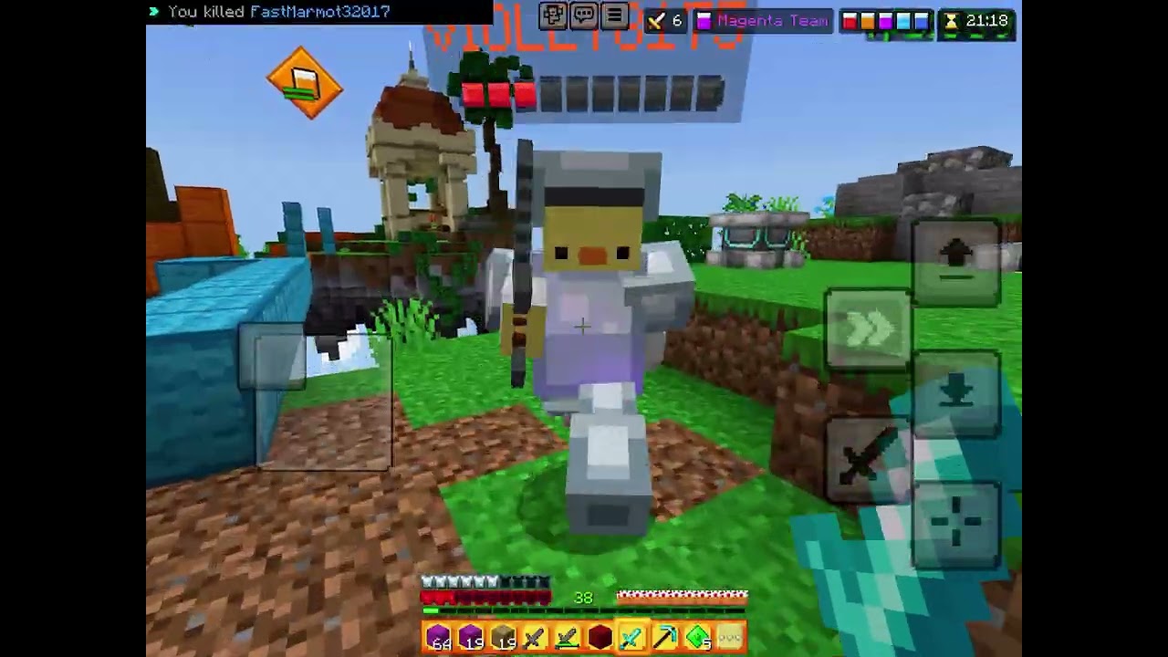 Playing bedwars hive (sorry for dying a alot)