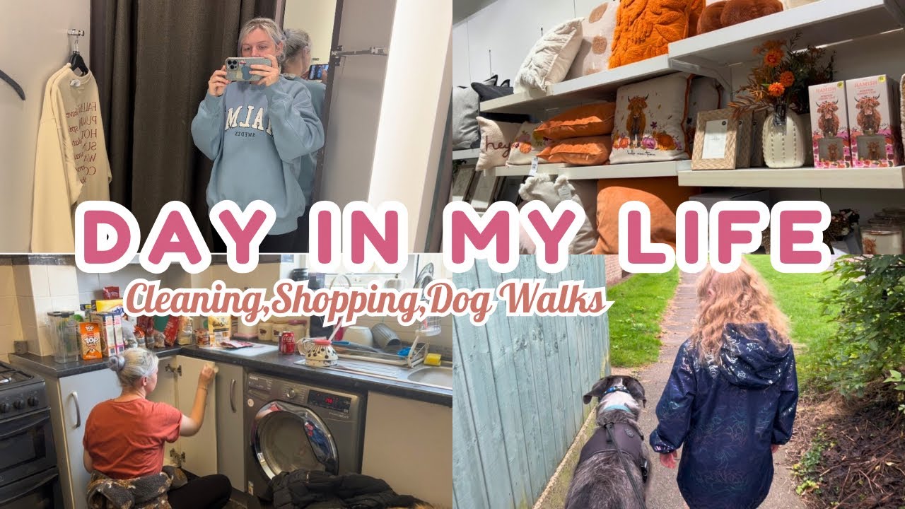 SPEND THE DAY WITH ME|SHOPPING,CLEANING & TRY ON|SAHM UK VLOG|Talia Elizabeth