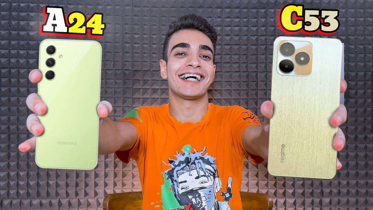Realme C53 VS Samsung A24 - ملوك الفئة الاقتصاديه😱🔥