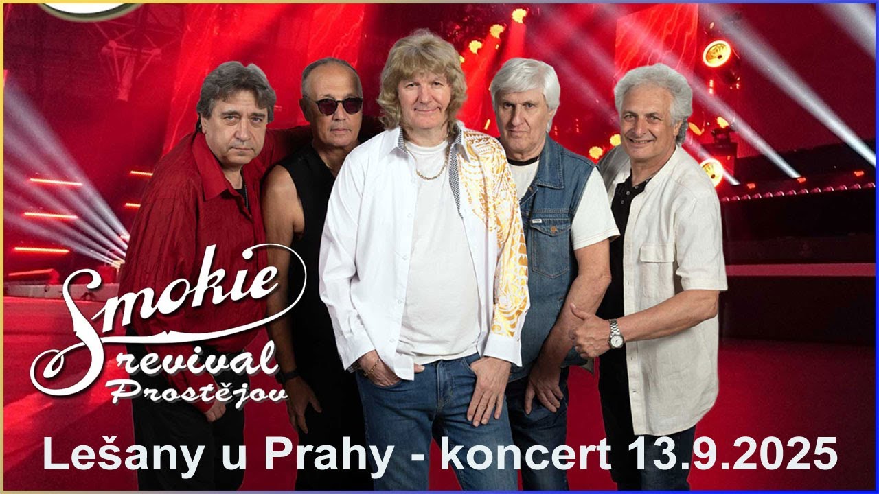Koncert Smokie Revival Prostějov - Lešany u Prahy konaný 13.9.2025 - výběr několika skladeb.