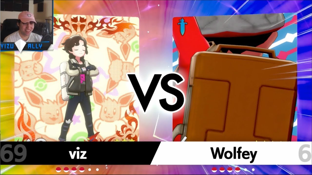 Viz vs Wolfey! Master Ball Pokemon Sword Shield WiFi Battle