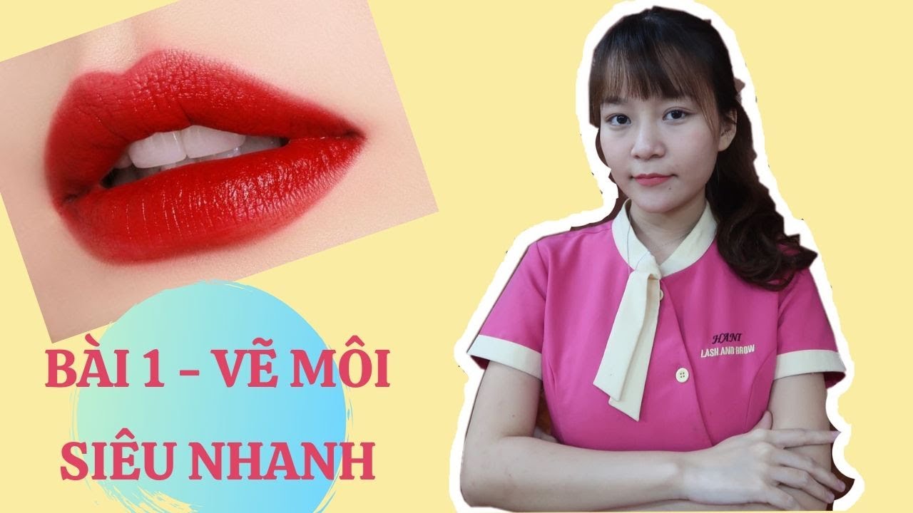 HỌC PHUN XĂM THẨM MỸ | BÀI 1 - HƯỚNG DẪN VẼ MÔI TRÊN DA GIẢ