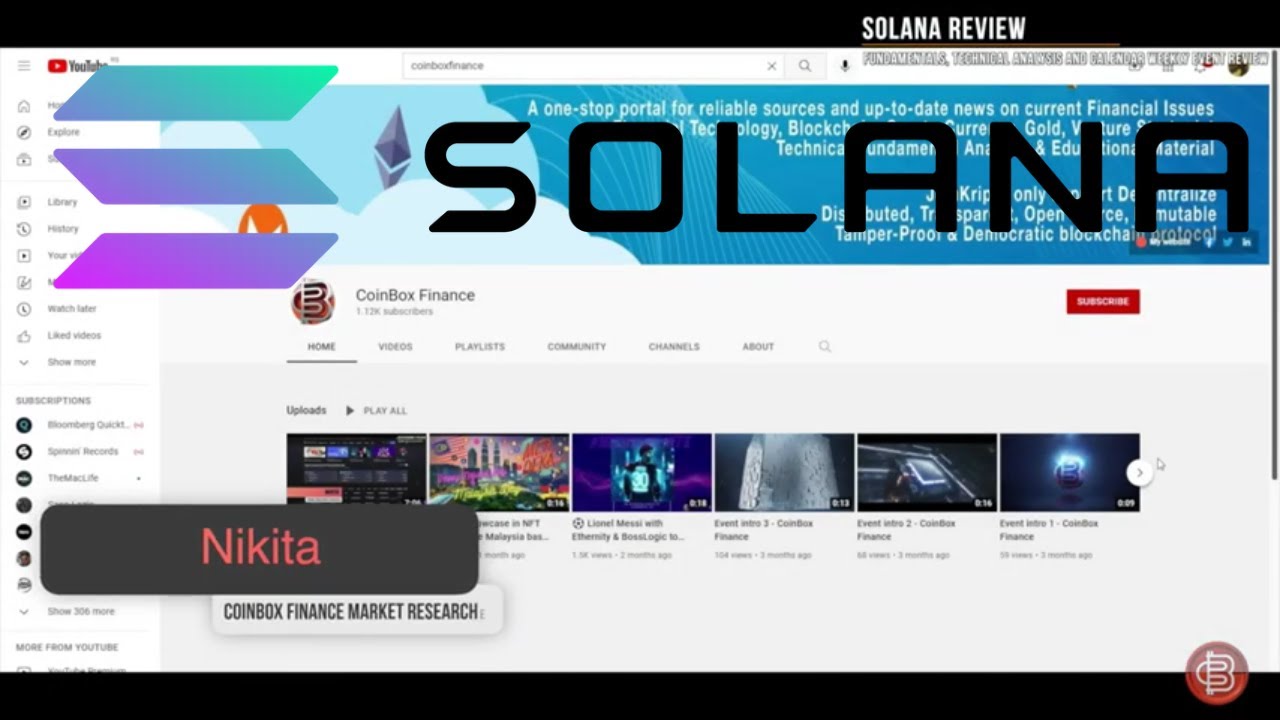 Solana (SOL) Blockchain Review : Fundamentals, Technical Analysis and Calendar Weekly Event Review